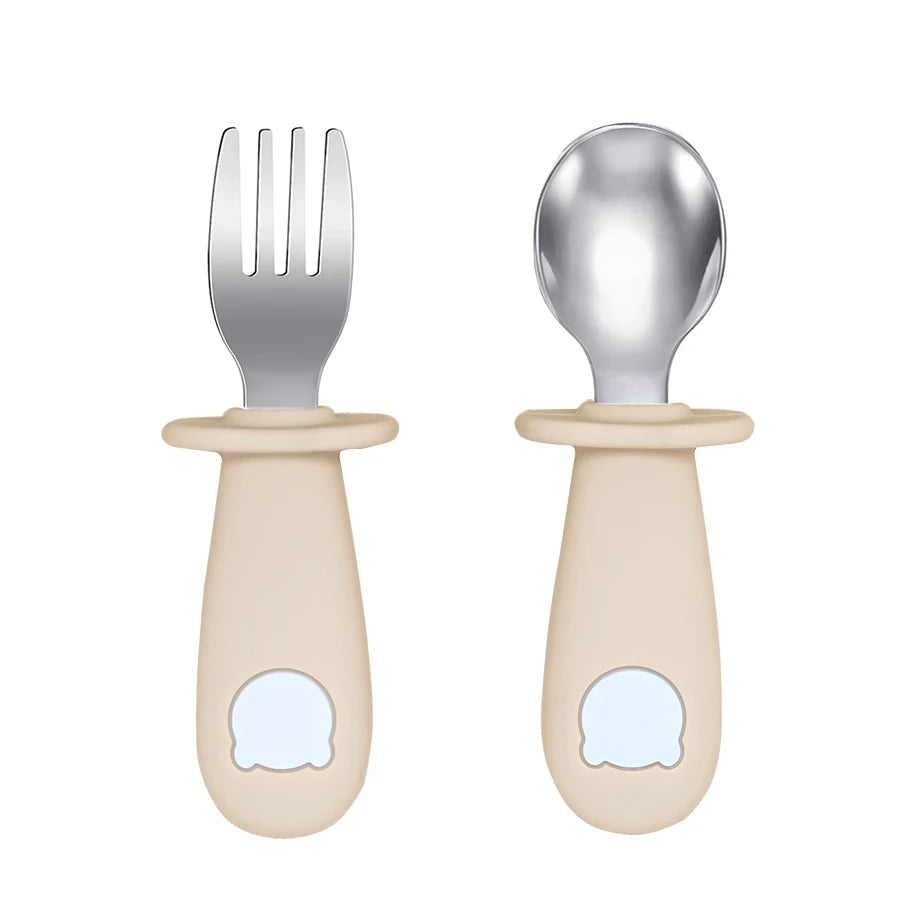LittleCuddles™ Baby Bear Feeding Spoon & Fork Set
