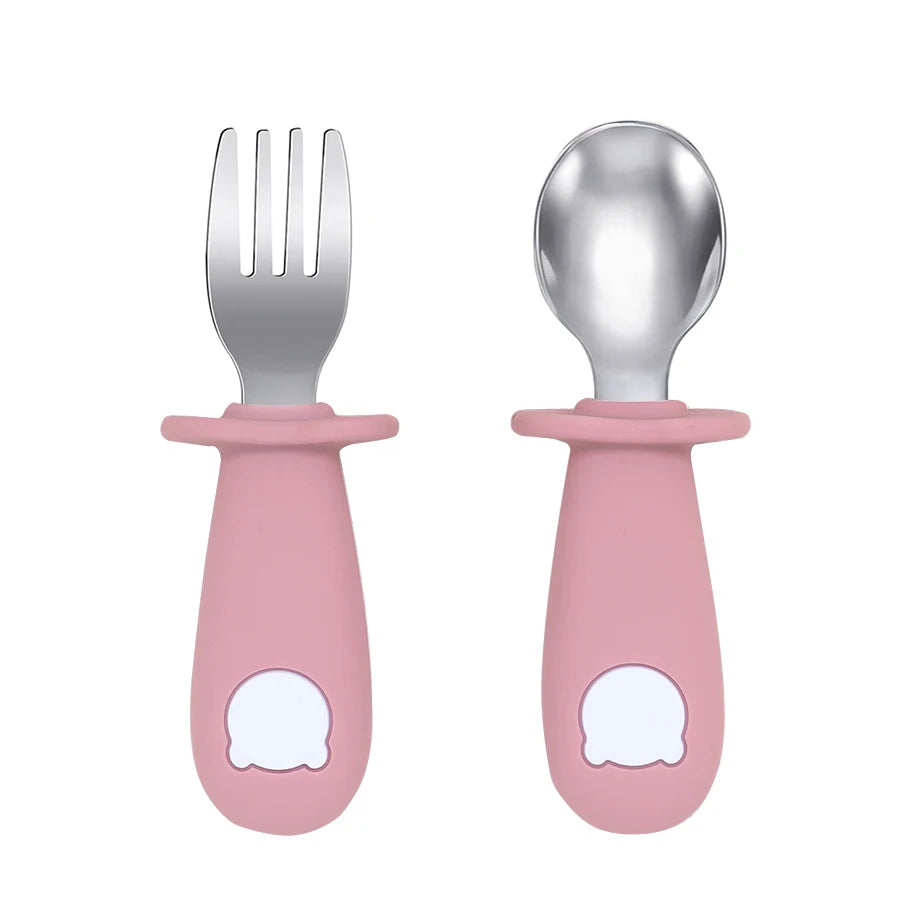 LittleCuddles™ Baby Bear Feeding Spoon & Fork Set