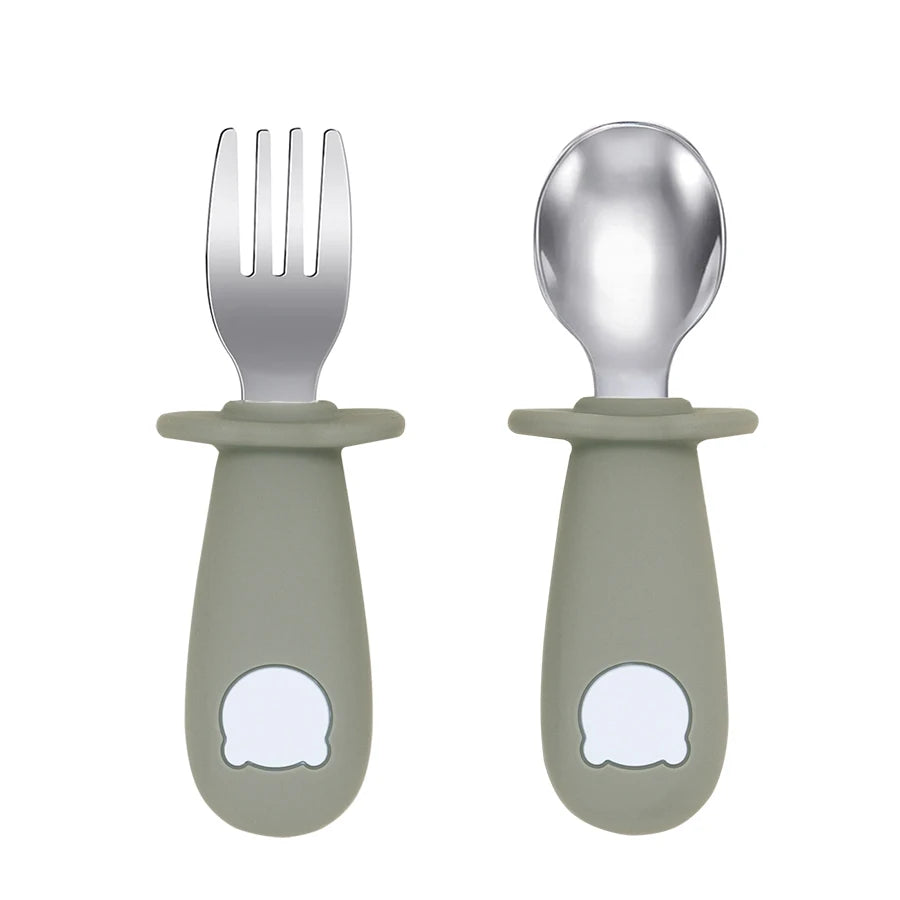 LittleCuddles™ Baby Bear Feeding Spoon & Fork Set