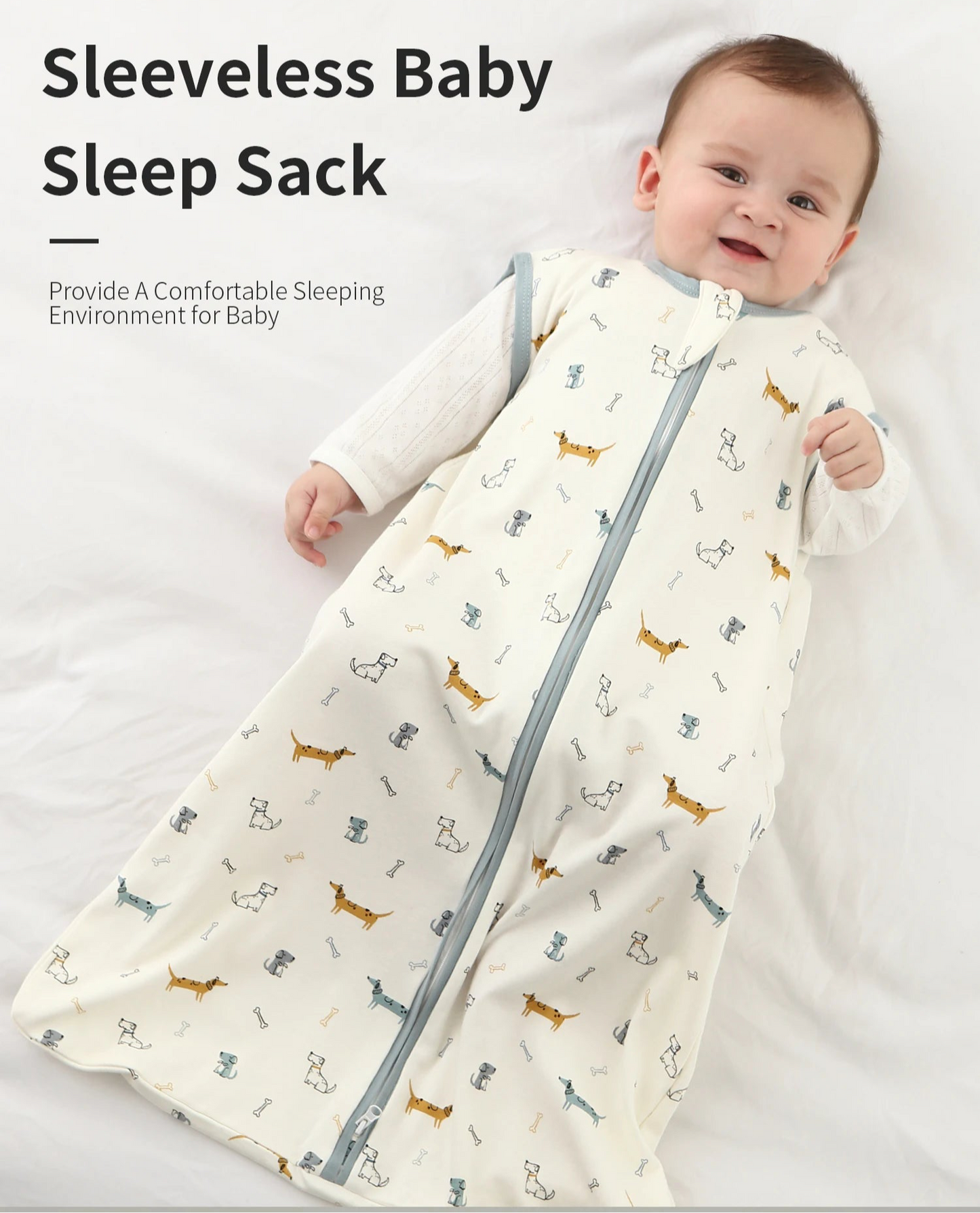🍼 LittleCuddles™ Baby Sleep Sack – Safe & Comfy All-Night Sleep