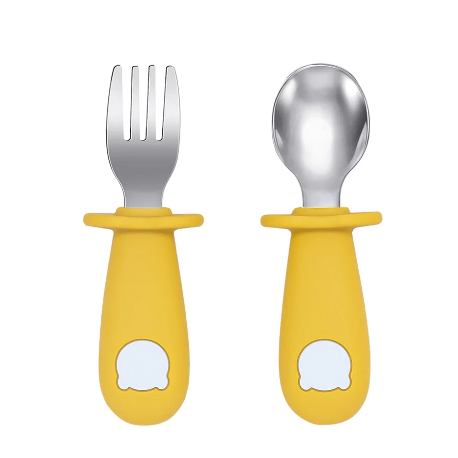 LittleCuddles™ Baby Bear Feeding Spoon & Fork Set