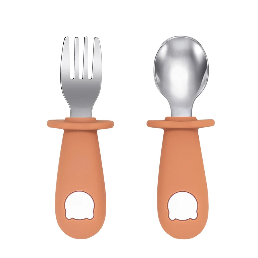 LittleCuddles™ Baby Bear Feeding Spoon & Fork Set