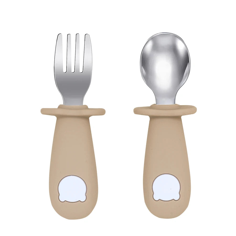 LittleCuddles™ Baby Bear Feeding Spoon & Fork Set