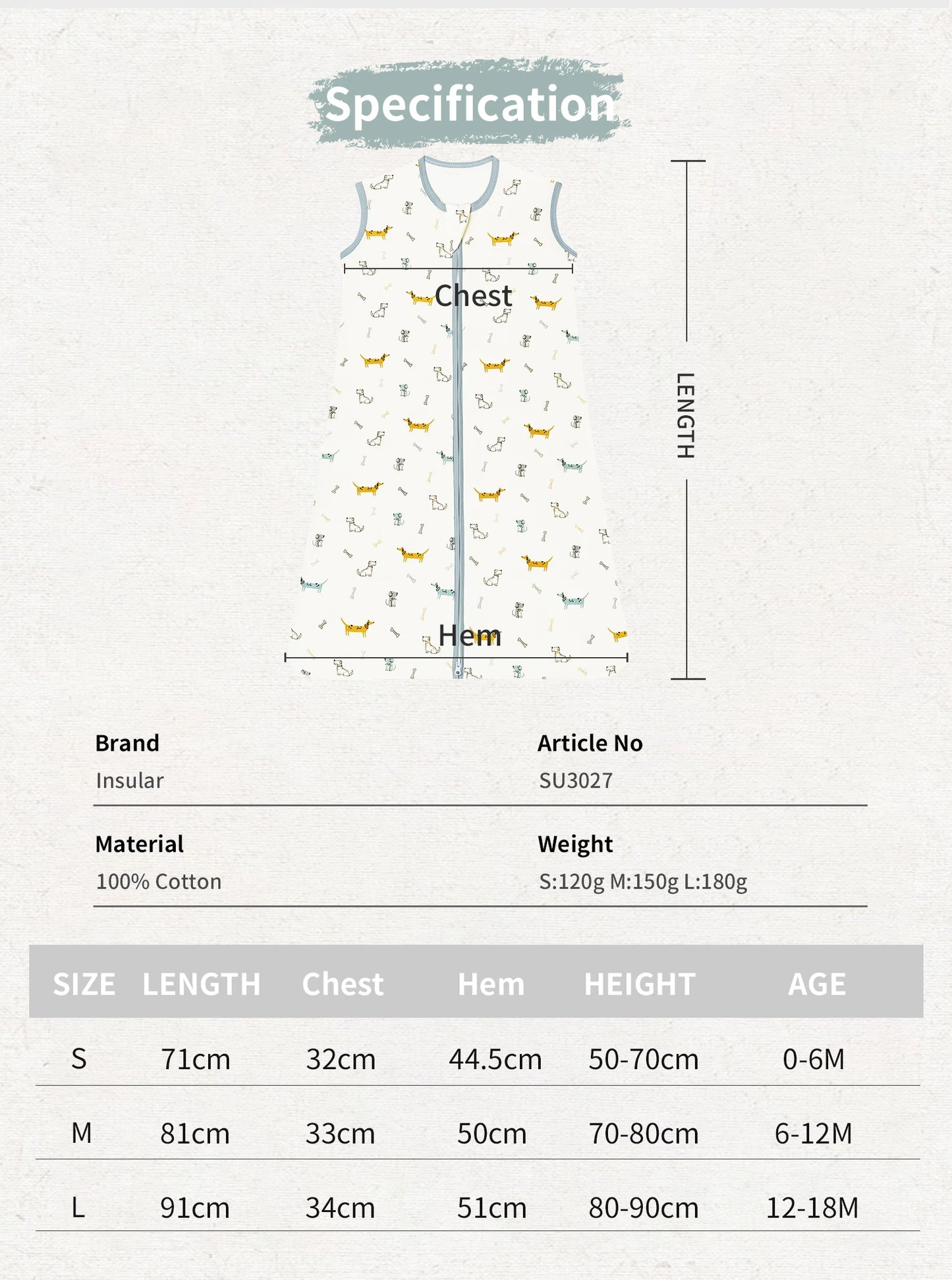 🍼 LittleCuddles™ Baby Sleep Sack – Safe & Comfy All-Night Sleep